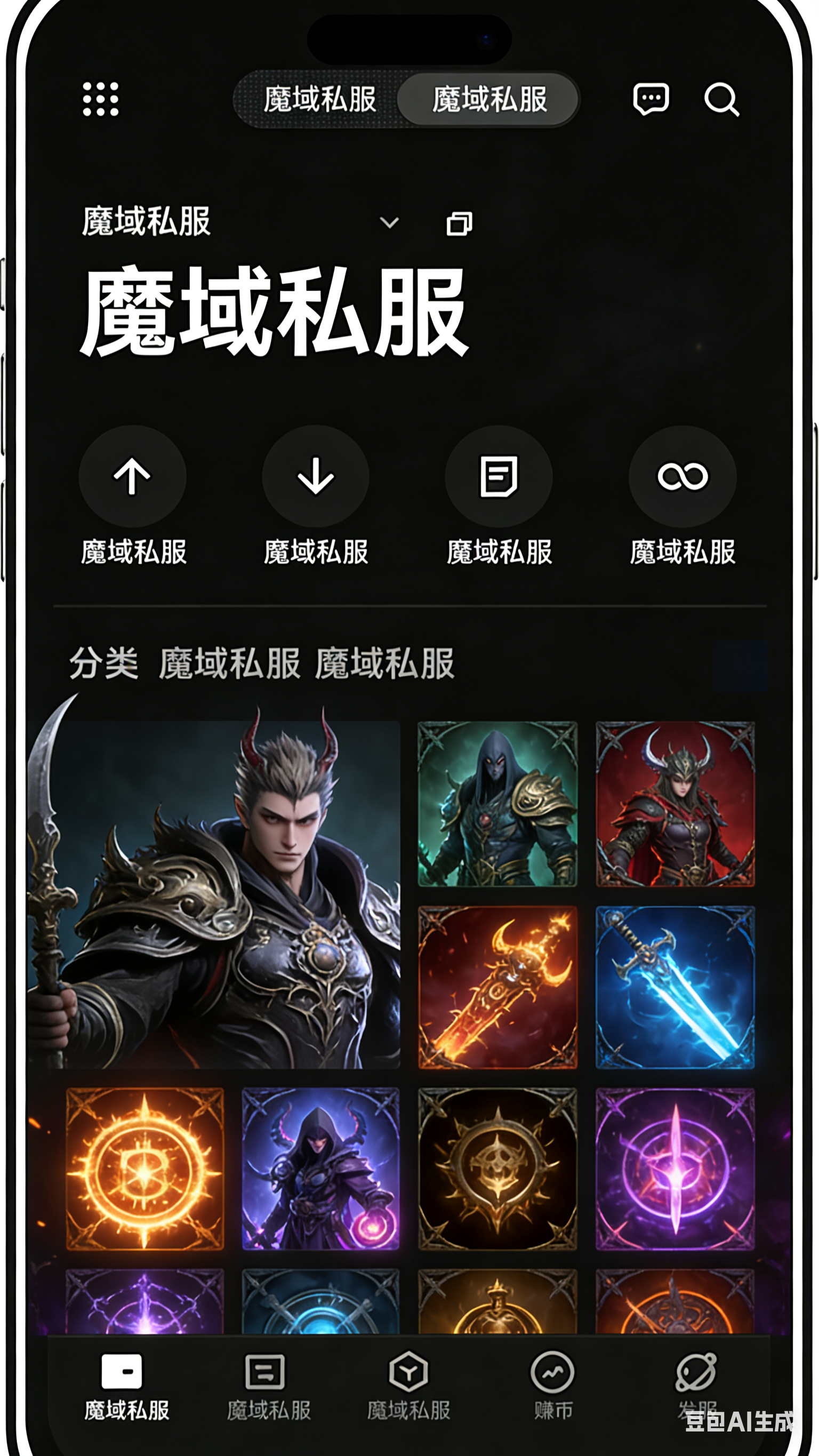 魔域私服移动端安装演示